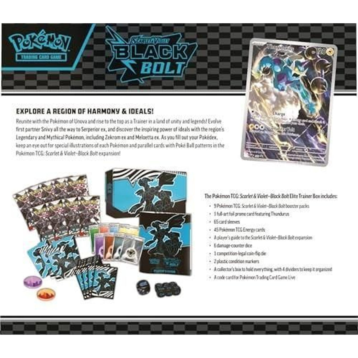 Pokémon - Trading Card Game: Scarlet & Violet Black Bolt Elite Trainer Box