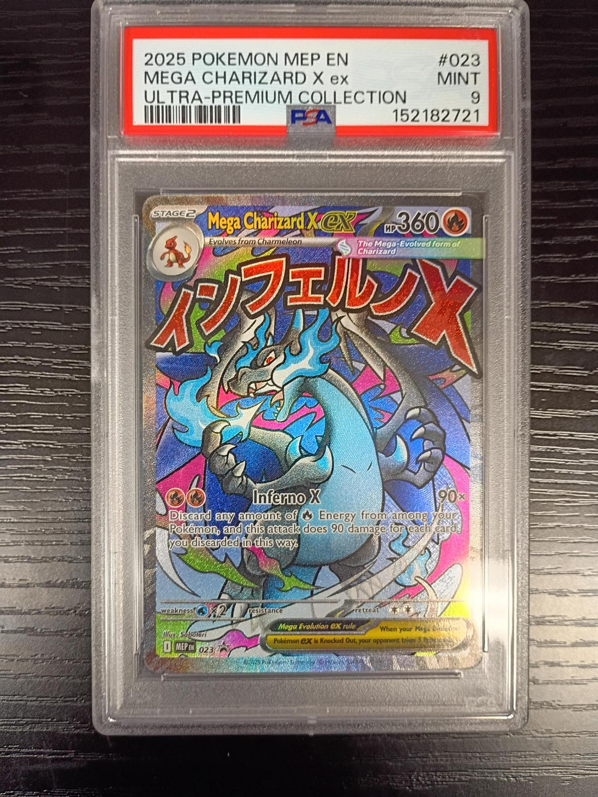 PSA Mega Charizard X ex #023  Mega Evolution Promo (MEP) ULTRA-PREMIUM COLLECTION