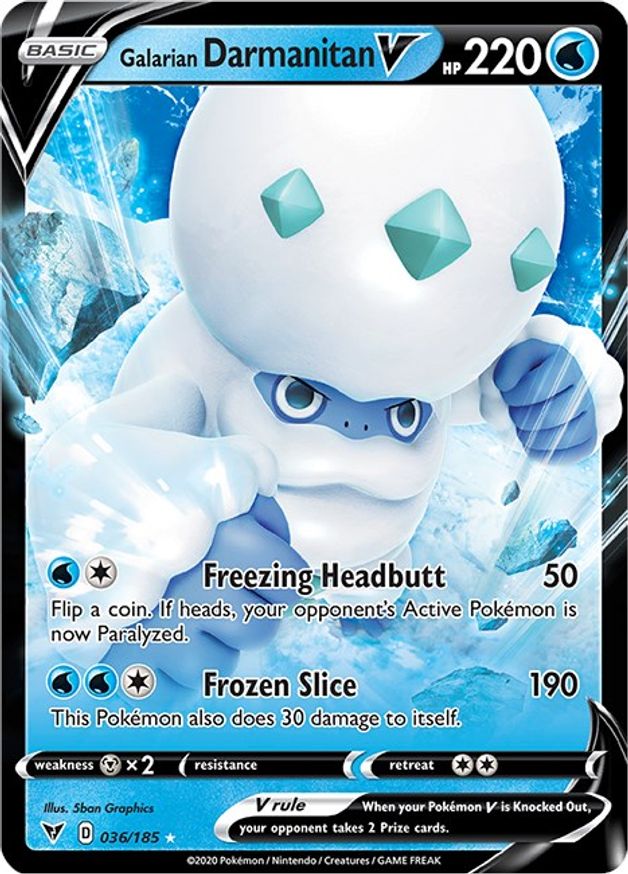 Galarian Darmanitan V - 036/185 - SWSH04: Vivid Voltage (SWSH04)
