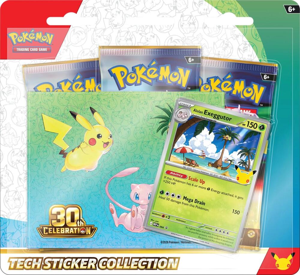 30th Celebration Tech Sticker Collection [Alolan Exeggutor] - ME: 30th Celebration (30C)