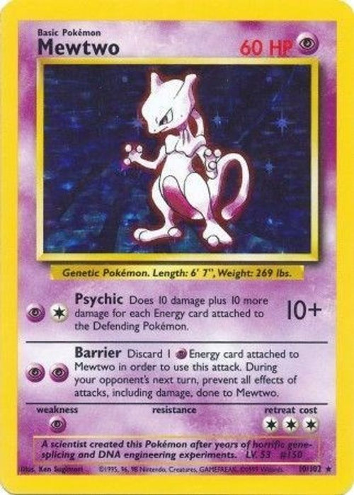 Mewtwo - 10/102 - Base Set (BS)
