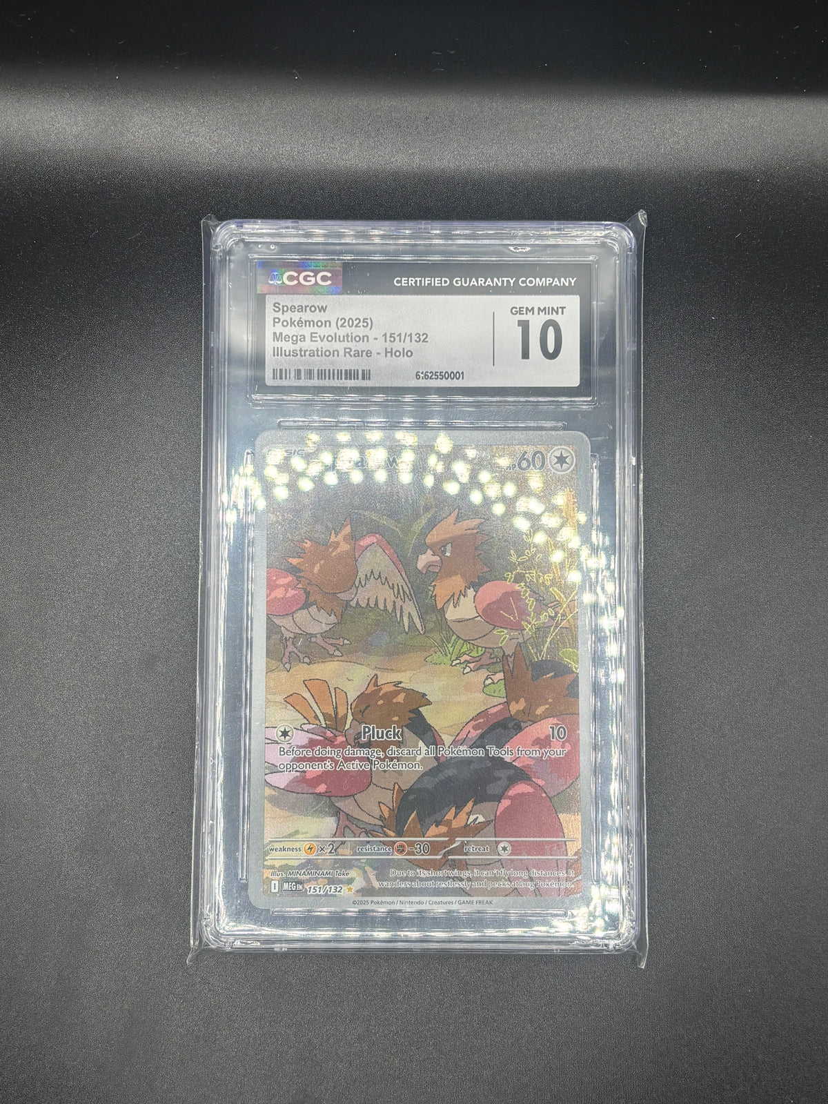 Spearow - 151/132 - ME01: Mega Evolution (MEG) CGC graded GEM 10