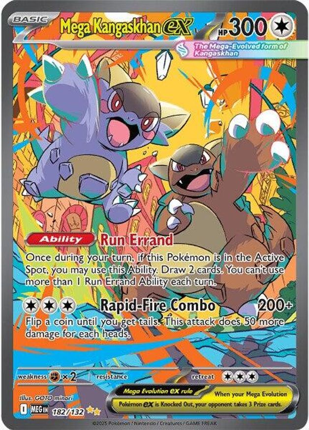 Mega Kangaskhan ex - 182/132 - ME01: Mega Evolution (MEG)