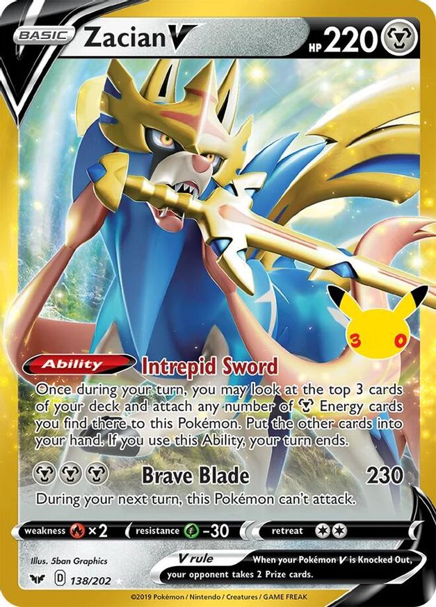 Zacian V - 138/202 - ME: 30th Celebration Classic Collection (30C)