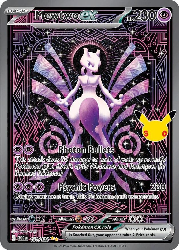 Mewtwo ex - 151/128 - ME: 30th Celebration (30C)