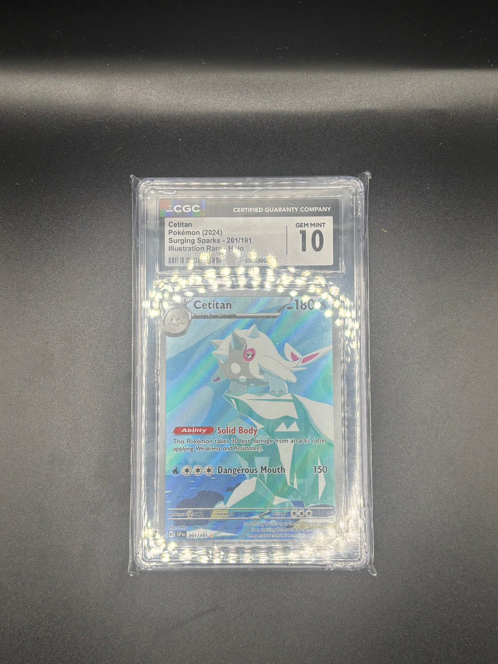 Cetitan - 201/191 - SV08: Surging Sparks (SSP) CGC GRADED GEM MINT 10