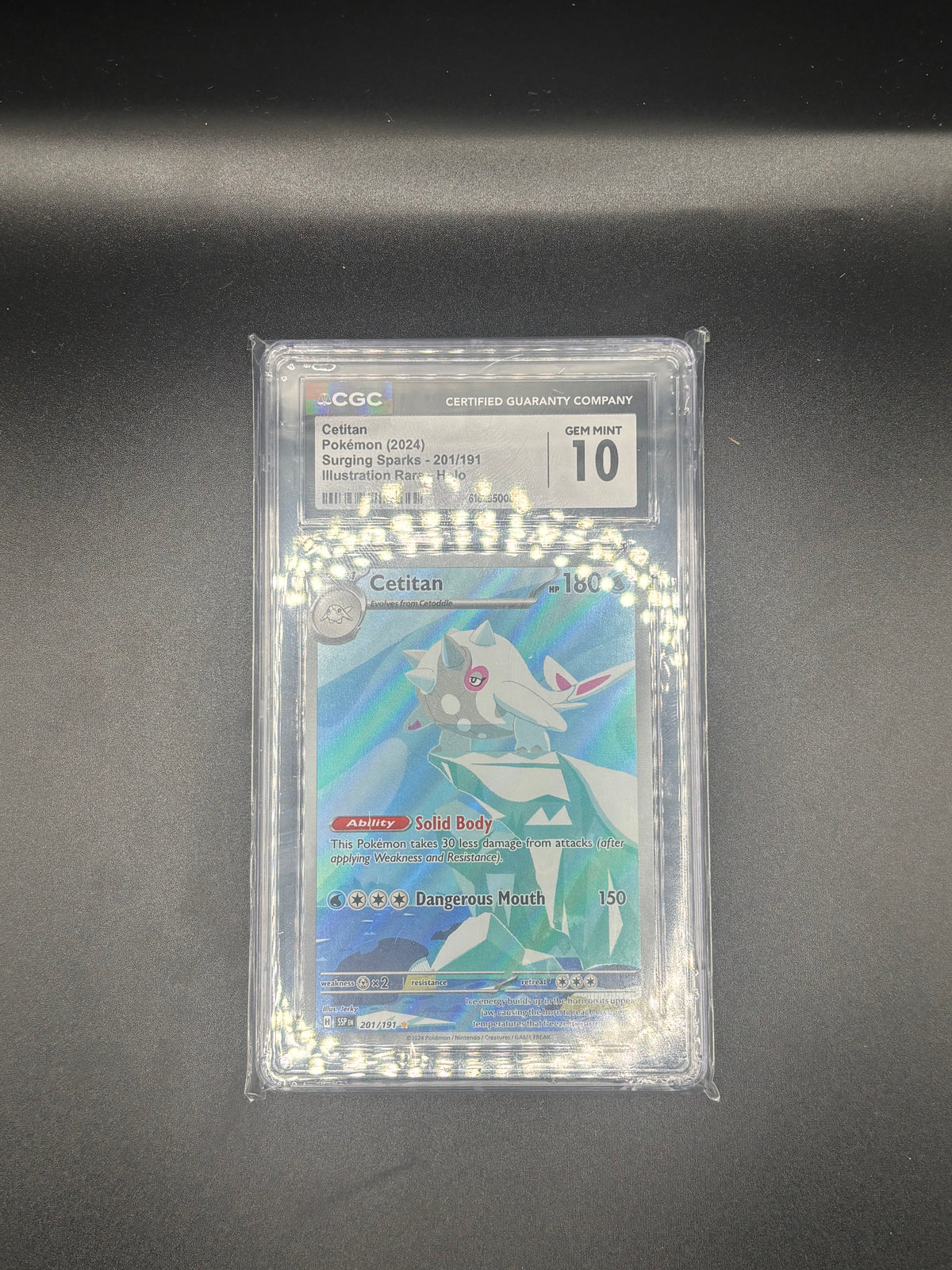 Cetitan - 201/191 - SV08: Surging Sparks (SSP) CGC GRADED GEM MINT 10
