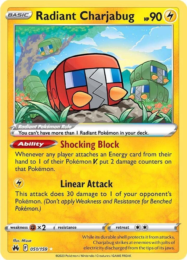 Radiant Charjabug - SWSH: Crown Zenith (CRZ)