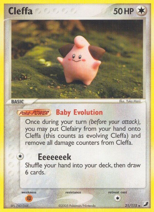Cleffa - 21/115 - EX Unseen Forces (UF)