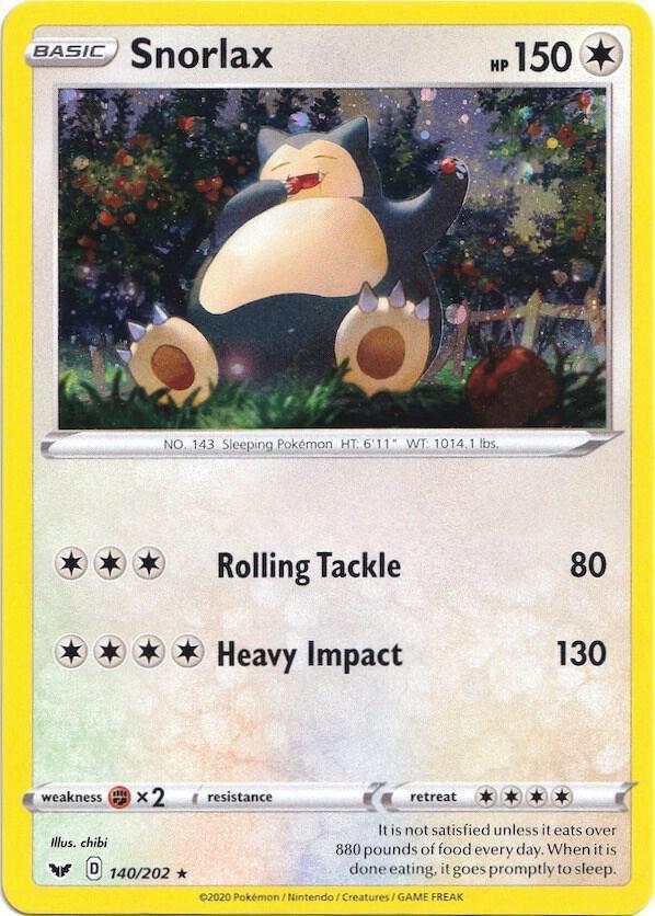 Snorlax - 140/202 (Cosmos Holo) - Blister Exclusives (BLE)
