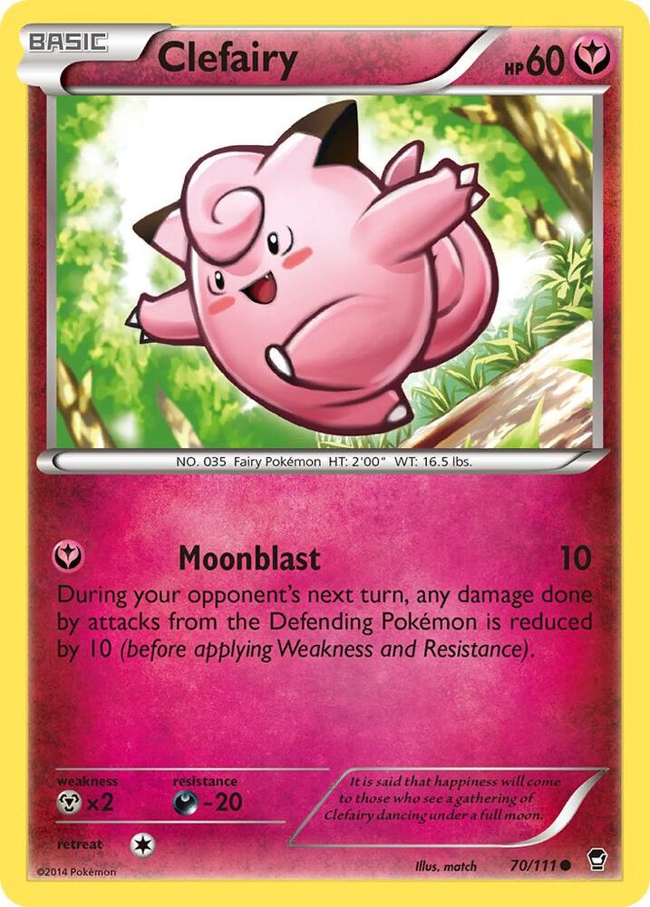 Clefairy (70) - XY - Furious Fists (FFI)