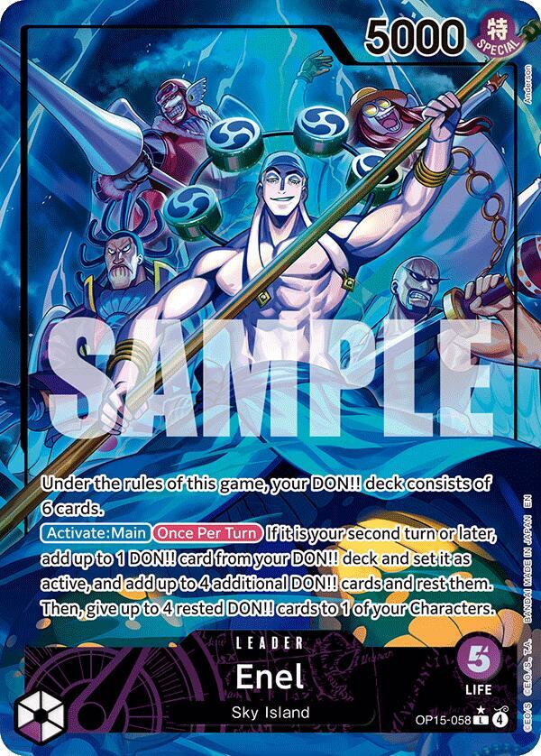 Enel (OP15-058) (Alternate Art) - Adventure on Kami's Island (OP15-EB04)