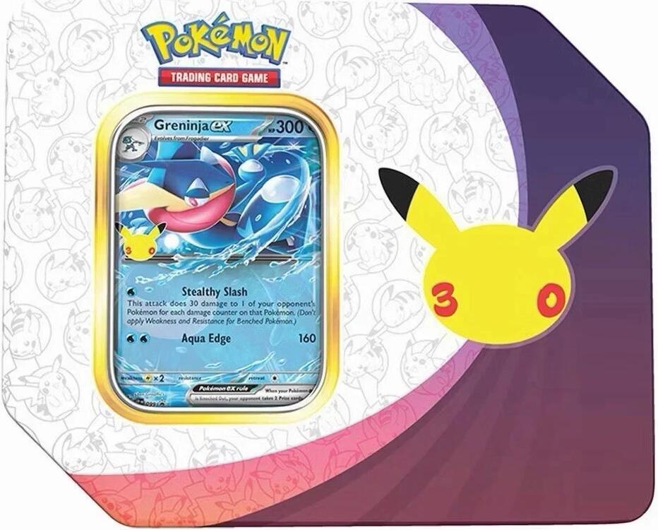 30th Celebration ex Tin [Greninja ex] (Retail Version) - ME: 30th Celebration (30C)