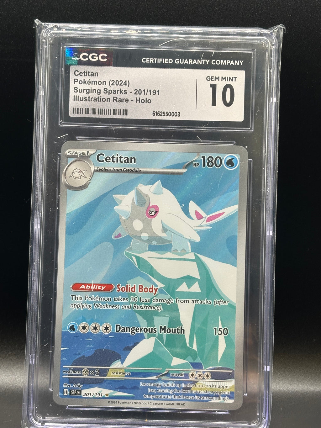 Cetitan - 201/191 - SV08: Surging Sparks (SSP) CGC GRADED GEM MINT 10
