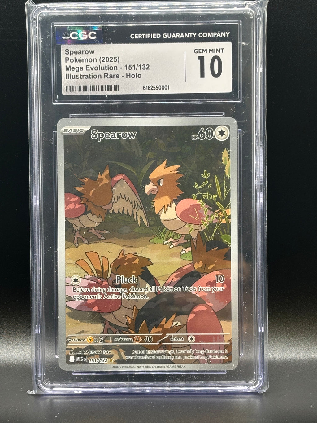 Spearow - 151/132 - ME01: Mega Evolution (MEG) CGC graded GEM 10