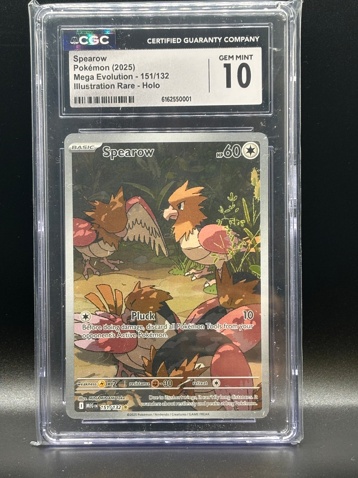 Spearow - 151/132 - ME01: Mega Evolution (MEG) CGC graded GEM 10