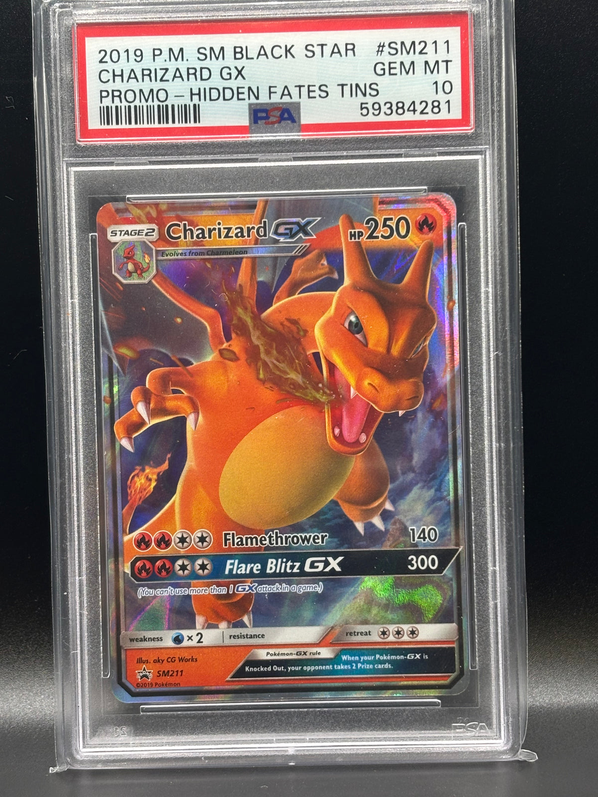 PSA graded gem mint 10 Charizard GX - SM211 - SM Promos (SMP)