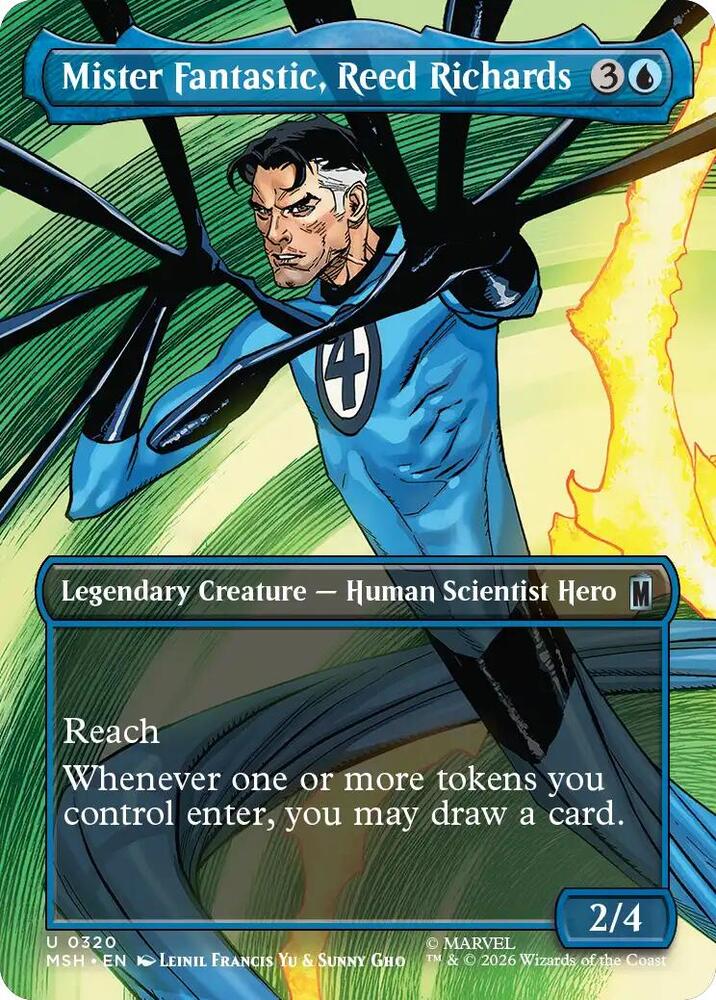 Mister Fantastic, Reed Richards (Borderless) - Marvel Super Heroes (MSH)