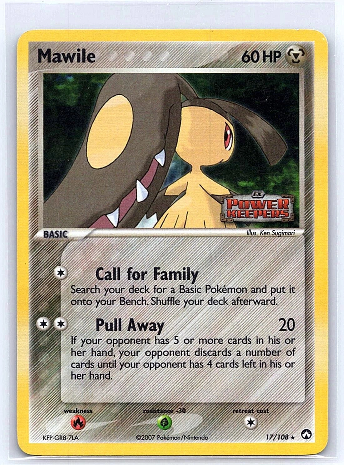 Mawile EX Power Keepers 17/108 Holo Stamped