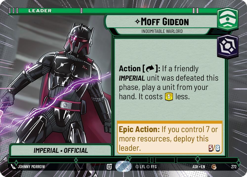 Moff Gideon - Indomitable Warlord (Hyperspace) - Ashes of the Empire (ASH)
