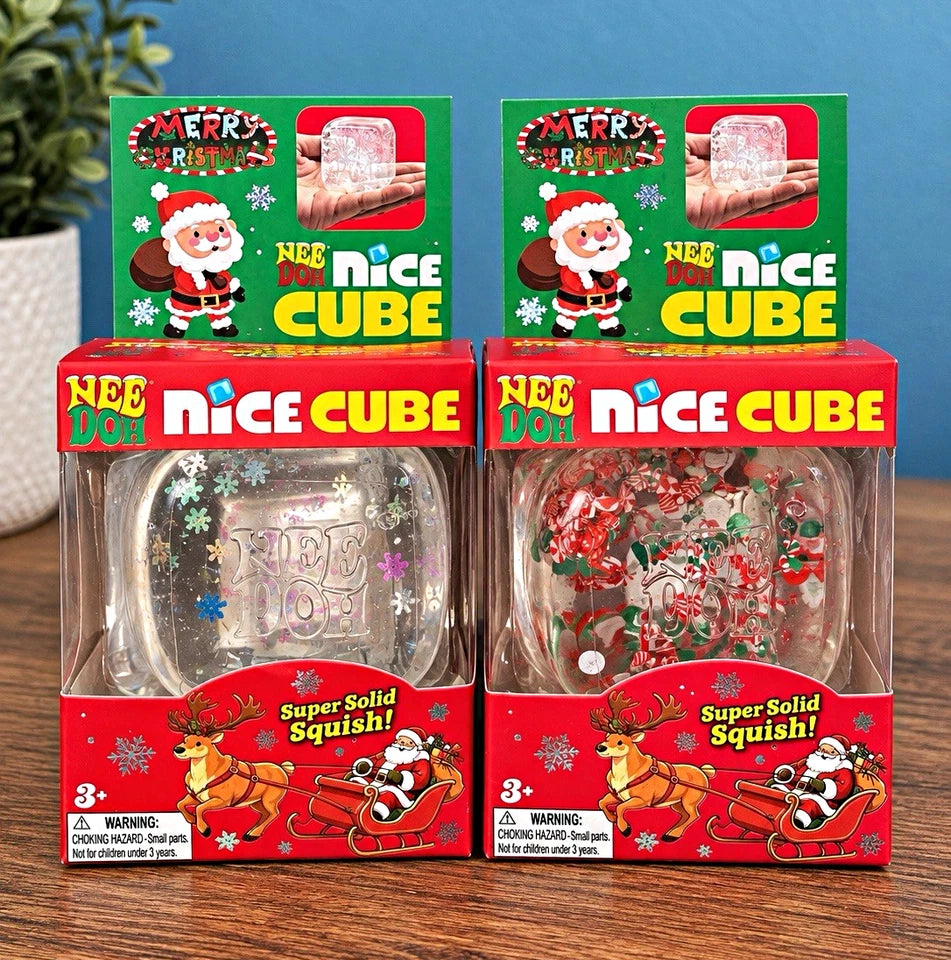 Nee Doh Nice Cube Christmas Super Squish