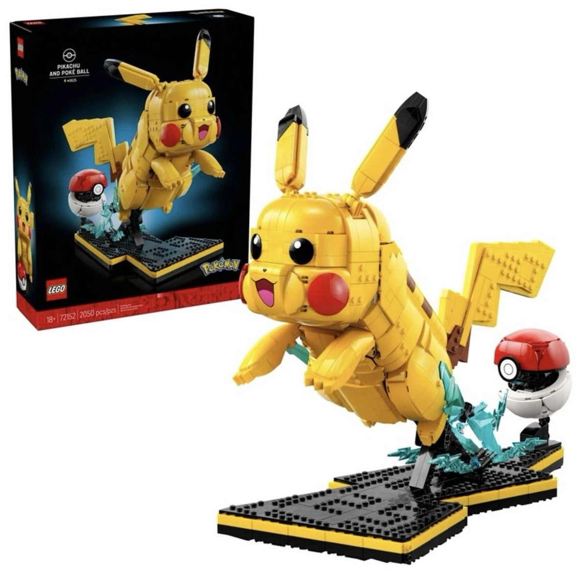 Lego Pokemon 72152 Pikachu And Poke Ball 2050pc Set New In Box SEALED