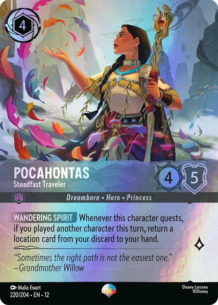 Pocahontas - Steadfast Traveler - Disney Lorcana Promo Cards (DLPC)