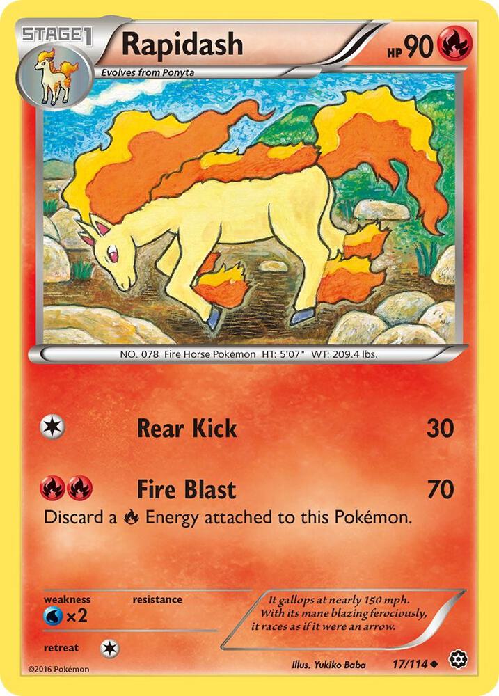 Rapidash - XY - Steam Siege (STS)