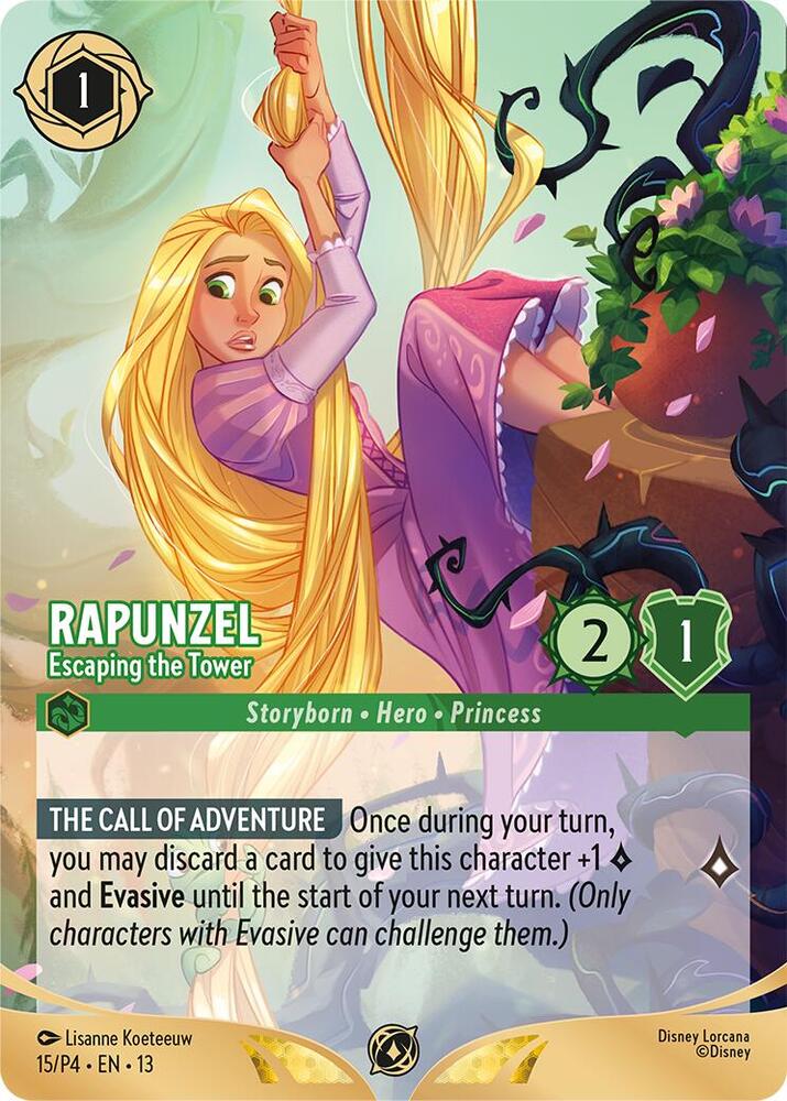 Rapunzel - Escaping the Tower (Store Championship Participant) - Disney Lorcana Promo Cards (DLPC)