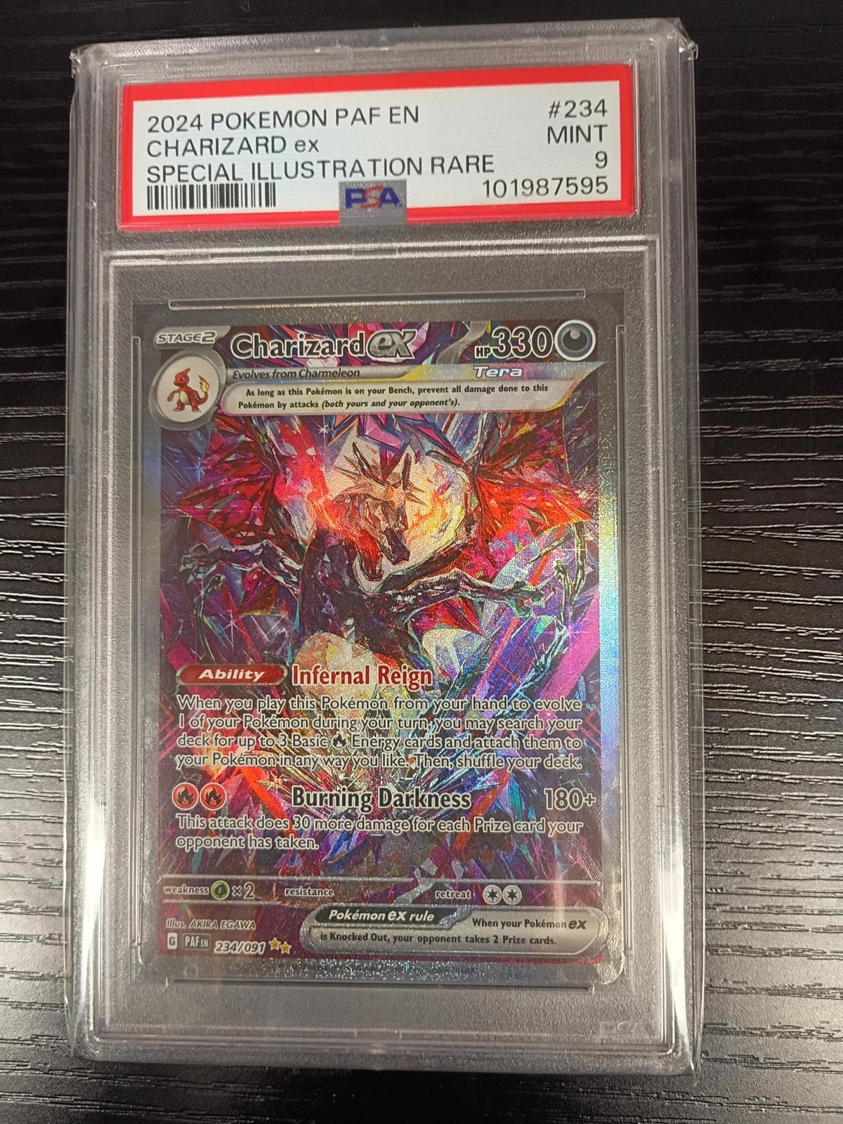 PSA Charizard ex SV: Paldean Fates (PAF) #234 MINT 9