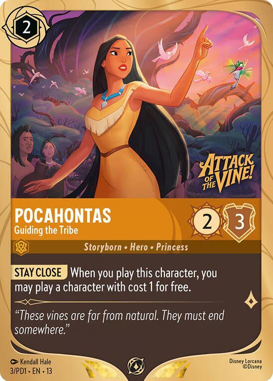(Sealed) Pocahontas - Guiding the Tribe - Disney Lorcana Promo Cards (DLPC)