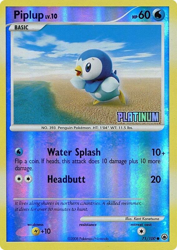 Piplup - 71/100 [Platinum] - Burger King Promos (BKP)