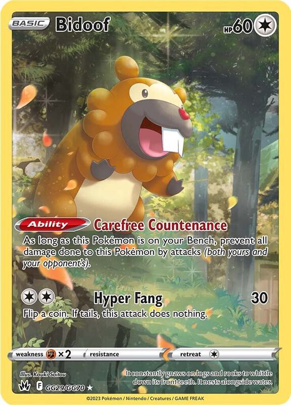 Bidoof - SWSH: Crown Zenith: Galarian Gallery (CRZ:GG)