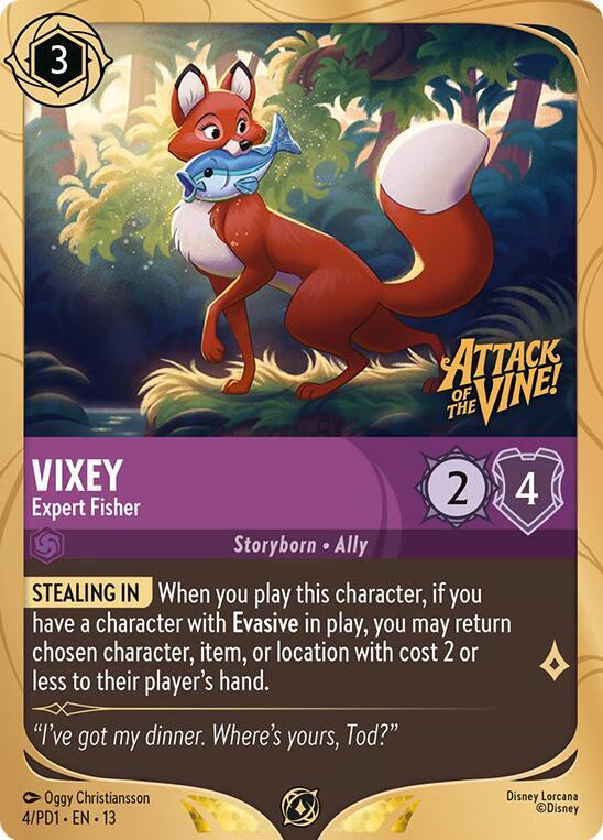 Vixey - Expert Fisher - Disney Lorcana Promo Cards (DLPC)